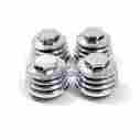 12361-300-00 18-18810 Emgo Honda Reproduction Valve Tappet Covers Chrome Set 4