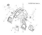 2633887 Polaris Asmconsole Sdi Pwr Blk New Oem