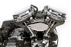 696970 Cci Chrome Billet Panhead Style Rocker Covers For Harley Twin