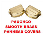 765br-p Paughco Panhead Rocker Box Covers Real Brass Harley Usa