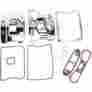 8731638 Drag Specialties Ds Rocker Box Cover Kit Chrome Harley Flstc Classic 1987-1991