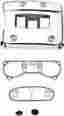 8731662 Drag Specialties Ds Rocker Box Cover Kit Chrome Harley Flhr 1994