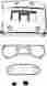 8731665 Drag Specialties Ds Rocker Box Cover Kit Chrome Harley Flht Standard 1995-1998