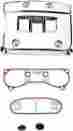 8731670 Drag Specialties Ds Rocker Box Cover Kit Chrome Harley Flstn Nostalgia 1993