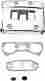 8731682 Drag Specialties Ds Rocker Box Cover Kit Chrome Harley Fxdwg Dyna 1993-1998