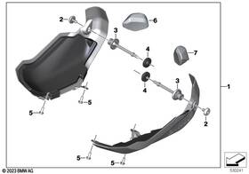 77148406187 Bmw Valve Cover Guards Stainless Steel R1250gs R1250gsa R1250rt R1250rs R1250r