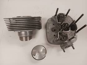 40-0929 Bsa B25 Cylinder Head C/w Valves Rebuilt New Piston Also Triumph Tr25w