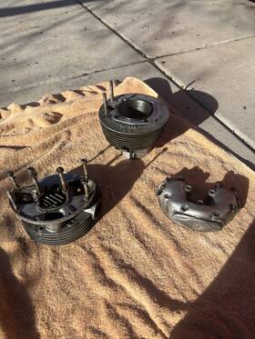 41-684 Bsa Round Barrel Cylinder Head 441 B44 Victor Rocker Box