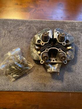 67-1122 Bsa Original 1950s 1960s A10 A7 Cylinder Head Golden Flash