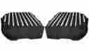 C1282-b Covingtons Finned Panhead-style Valve Covers Gloss Black Powdercoat