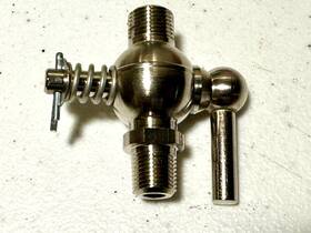 3601-16 Ccw Harley Jd Vl Rl Ul Single Knucklehead Nickel Petcock Fuel Tap European