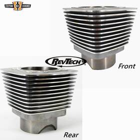 51164 Custom Chrome 51161 Front And Rear Pair Natural Cylinders 4 Inch Bore Fit For Revtech 110 4x4 Motors
