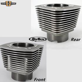 651170 Custom Chrome 651167 Front And Rear Pair Natural Cylinders 4 Inch Bore Fit For Revtech 100 4x4 Motors