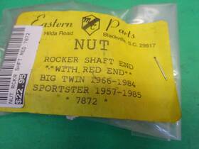 7872 Eastern Motorcycle Parts Harley Davidson 66-84 Bt And 57-85 Xl Rpl Red End Rocker Shaft Nuts Whole 10-pack