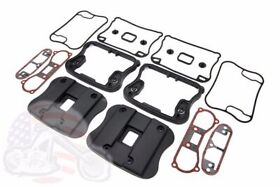 42-0363 Flat Black Rocker Box Boxes Covers Gasket Set Kit Harley Sportster 1991-2003 Xl