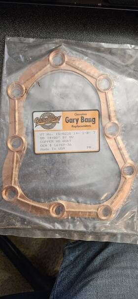 15-0228 Gary Bang Harley 74 Inch 80 Side Valve Copper Head Gaskets