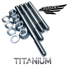 3p-tihd Get Honda 400ex Sportrax Titanium Head Studs 400x Ti Cylinder Stud Bolt Kit
