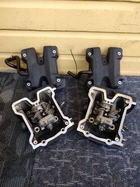 16500086 Harley-davidson 2015-2020 Street Xg500 Both Engine Cylinders Heads Valvescovers