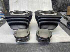 16593-99 Harley-davidson B3253 Twin Cam 96/88 Cylinders And Pistons Oem Clean #81