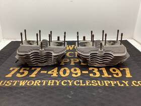 16664-66b Harley-davidson Oem 1975 74ci Shovelhead Cylinder Heads 1200cc 1966 - 1977 Fl Flh Fx Fxe
