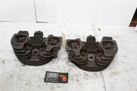 16684-11 Harley-davidson Sportster Xl Ironhead Cylinder Head Set For Parts Front Rear