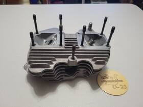 16707-80a Harley-davidson 78-84 Shovelhead Rear Cylinder Head Dual Plug Oem Flh