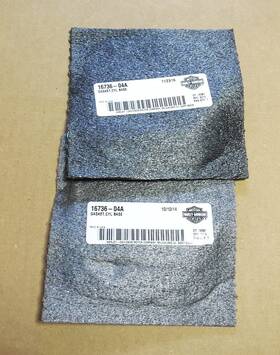 16736-04a Harley-davidson 2 New Oem Cylinder Base Gaskets