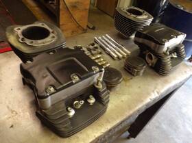 17178-06 Harley-davidson 08 Dyna Street Bob Fxdb Complete Top End / Cylinders Heads Pistons Valves