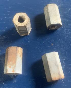 902503 Hodaka Model 93 Ace 100 Super Rat Cylinder Nuts # Oem