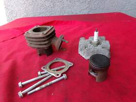 12101-gk8-730 Honda Nq50 Spree Cylinder With Head And Piston 1985 Oem Nice 548 Miles Nq 50