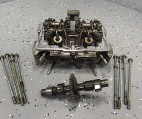 12200-mm2-671 Honda Cylinder Head Complete Engine Valve Train With Rockers And Cam 86-87 Cmx450 Rebel 450