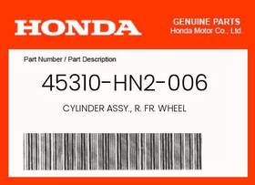 45310-hn2-006 Honda Genuine Cylinder Assy. R. Fr. Wheel -