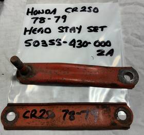 50355-430-000za Honda Cr250 Cylinder Head Stays Used Oe Part 1978-79 P/n