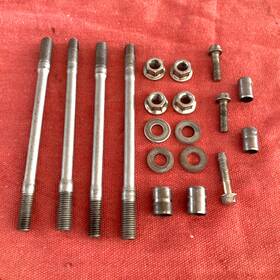96001-06028-00 Honda 2008 Crf150r Rb Cylinder And Head Bolts Studs Nuts Dowel Pin Set - Complete