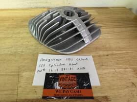 Husqvarna 881-01 1982 Cr/wr 125 Cylinder Head Pn # 16 11 Nice Condition Used