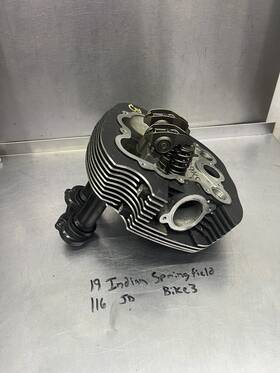 3023432 Indian Motorcycle 20 116 Complete Rear Valves Cylinder Head Genuine Oem