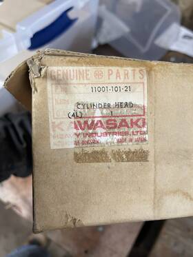 11001-101-21 Kawasaki 1974-1979 Kx125 Oem Cylinder Head Kx 125