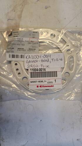 11004-1241 Kawasaki 11004-0014 Nos Genuine Cylinder Head Gasket Kx250 Superceeds