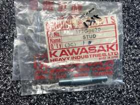 172g0630 Kawasaki Nos Oem H2 F7 F6 Kv Mt1 Cylinder Head 6x30 Threaded Stud Post Vtg Mc Mx