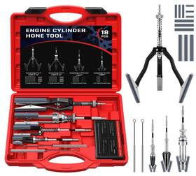 Kolvoii Ca-k148 Cylinder Hone Tool Set Adjustable Engine Honing Red