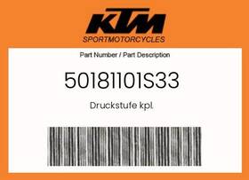 Ktm 50181101s33 Genuine Druckstufe Kpl. -