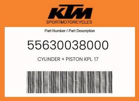55630038000 Ktm Genuine Cylinder Piston Kpl. 17 -