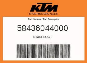 Ktm 58436044000 Genuine Ntake Boot -