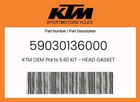 Ktm 59030136000 Genuine 540 Kit - Head Gasket