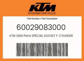 60029083000 Ktm Genuine Special Socket F. Cylinder Nut -