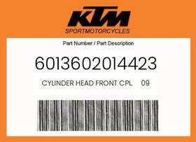 Ktm 6013602014423 Genuine Cylinder Head Front Cpl. 09 -