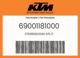 69001181000 Ktm Genuine Steeringhead Kpl.17 -