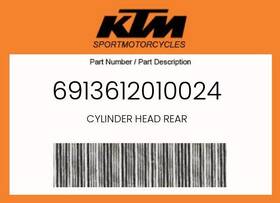 Ktm 6913612010024 Genuine Cylinder Head Rear -