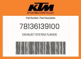 78136139100 Ktm Genuine Exhaust System Flange -