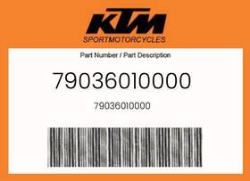 79036010000 Ktm Genuine -